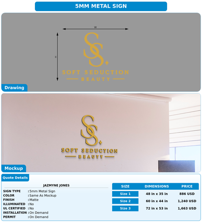 CUSTOM MOCKUP SIGN FOR Jazmyne Jones