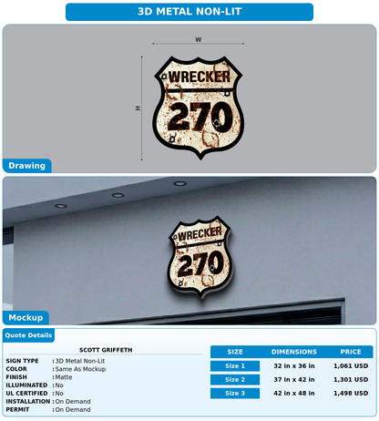 CUSTOM MOCKUP SIGN FOR scott griffeth