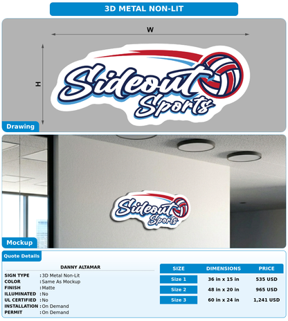CUSTOM MOCKUP SIGN FOR Danny Altamar