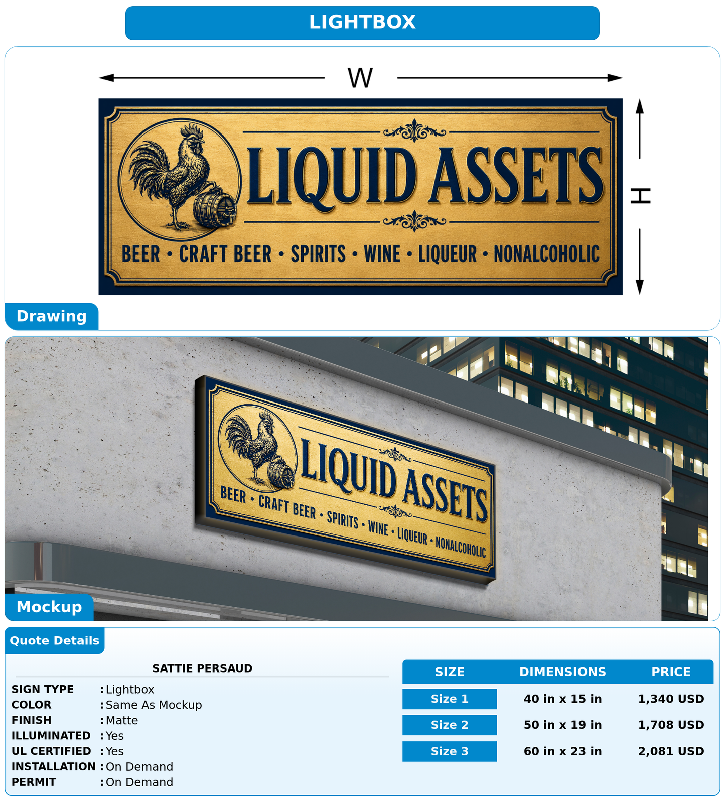 CUSTOM MOCKUP SIGN FOR Sattie Persaud