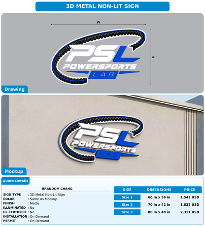 CUSTOM MOCKUP SIGN FOR Brandom Chang
