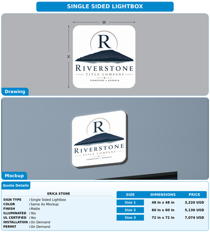 CUSTOM MOCKUP SIGN FOR Erica Stone