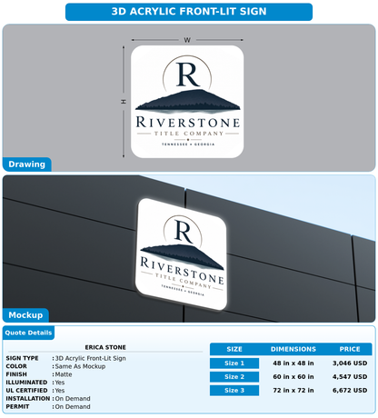 CUSTOM MOCKUP SIGN FOR Erica Stone