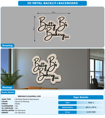 CUSTOM MOCKUP SIGN FOR bbevan1113@gmail.com