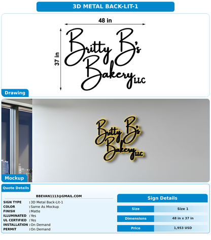 CUSTOM MOCKUP SIGN FOR bbevan1113@gmail.com