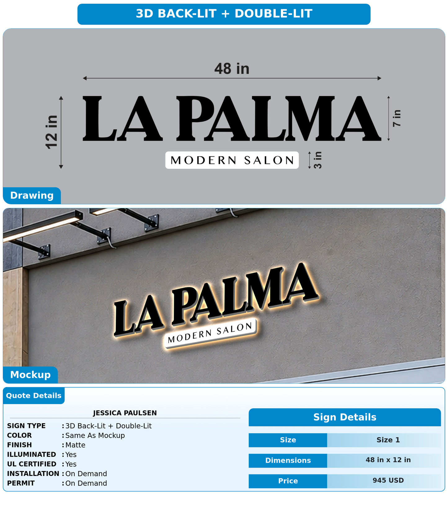 CUSTOM MOCKUP SIGN FOR Jessica Paulsen
