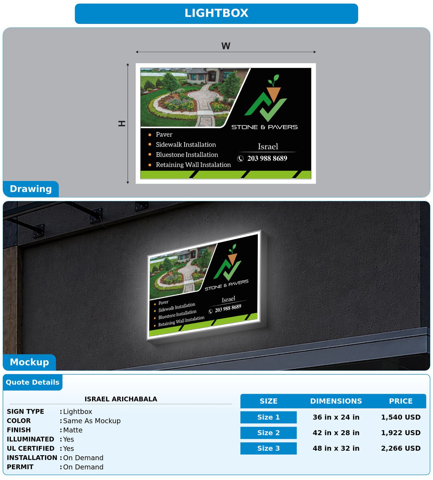 CUSTOM MOCKUP SIGN FOR Israel arichabala
