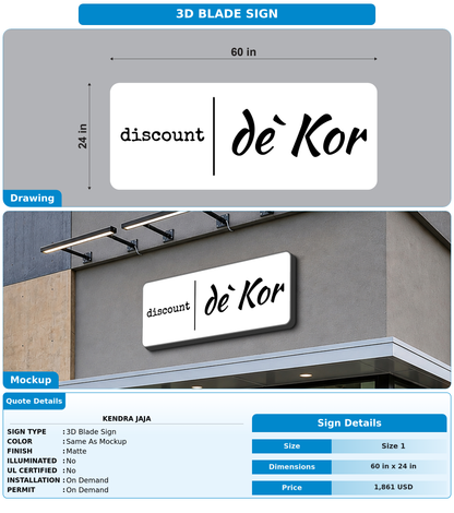 CUSTOM MOCKUP SIGN FOR Kendra JaJa