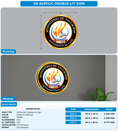 CUSTOM MOCKUP SIGN FOR Ivonne reyes