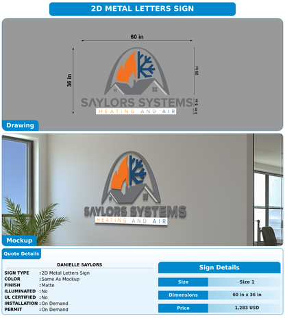 CUSTOM MOCKUP SIGN FOR Danielle Saylors