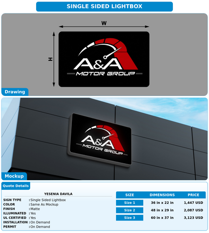 CUSTOM MOCKUP SIGN FOR Yesenia Davila