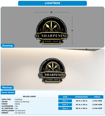 CUSTOM MOCKUP SIGN FOR Kellen Lange
