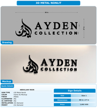 CUSTOM MOCKUP SIGN FOR Abdullahi Yasin