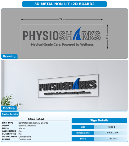 CUSTOM MOCKUP SIGN FOR Dayan Hadavi
