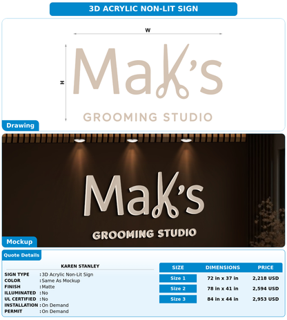 CUSTOM MOCKUP SIGN FOR Karen Stanley