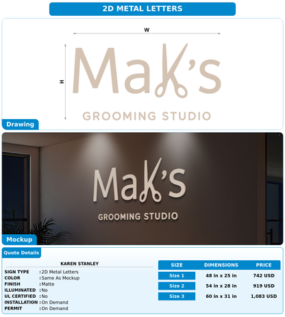 CUSTOM MOCKUP SIGN FOR Karen Stanley