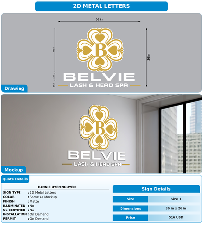 CUSTOM MOCKUP SIGN FOR Hannie Uyen Nguyen