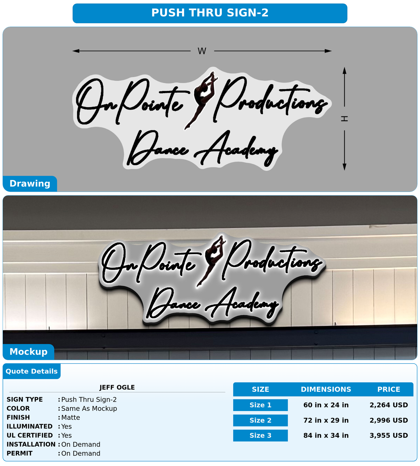 CUSTOM MOCKUP SIGN FOR Jeff Ogle
