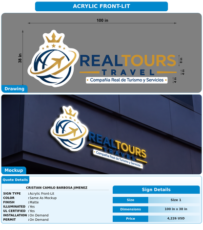 CUSTOM MOCKUP SIGN FOR Cristian Camilo Barbosa Jimenez