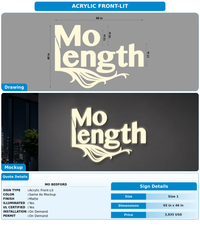 CUSTOM MOCKUP SIGN FOR Mo Bedford