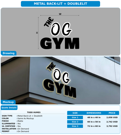 CUSTOM MOCKUP SIGN FOR Todd Humes
