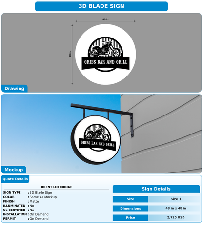 CUSTOM MOCKUP SIGN FOR Brent Lothridge