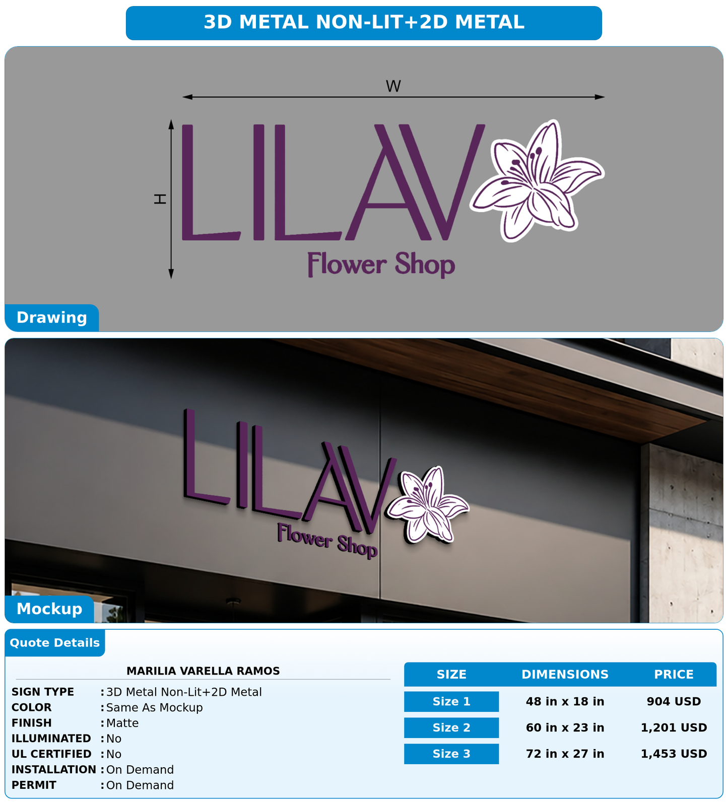 CUSTOM MOCKUP SIGN FOR Marilia Varella Ramos