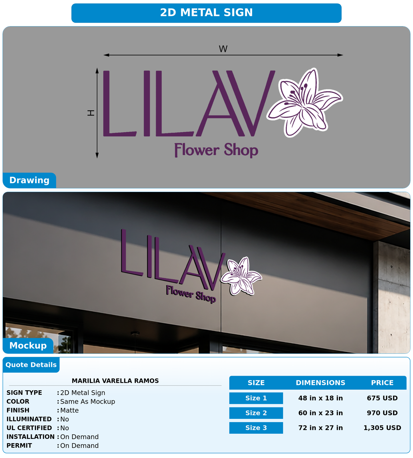 CUSTOM MOCKUP SIGN FOR Marilia Varella Ramos