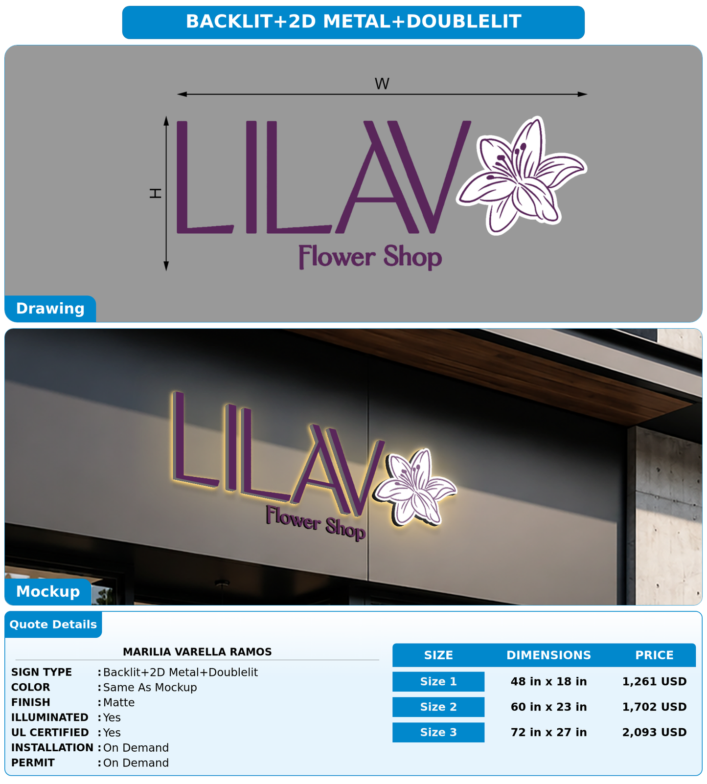CUSTOM MOCKUP SIGN FOR Marilia Varella Ramos