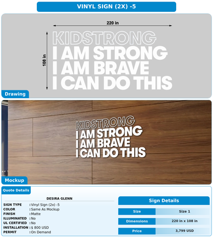 CUSTOM MOCKUP SIGN FOR Desira Glenn