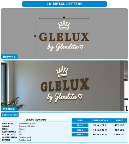 CUSTOM MOCKUP SIGN FOR Carlos Izquierdo