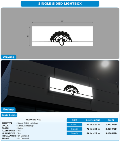 CUSTOM MOCKUP SIGN FOR Francois Pied