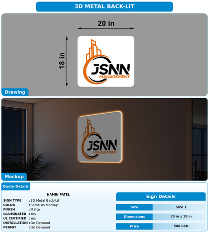 CUSTOM MOCKUP SIGN FOR Hamin Patel