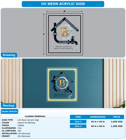 CUSTOM MOCKUP SIGN FOR Claudia Madrigal