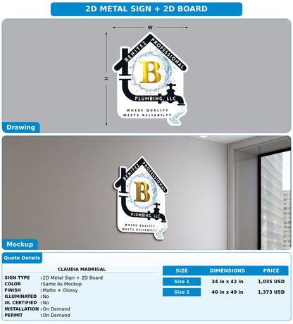 CUSTOM MOCKUP SIGN FOR Claudia Madrigal