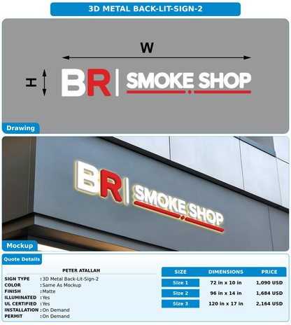 CUSTOM MOCKUP SIGN FOR Peter Atallah