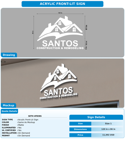 CUSTOM MOCKUP SIGN FOR Seth Atkins