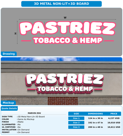 CUSTOM MOCKUP SIGN FOR Marvin Zou