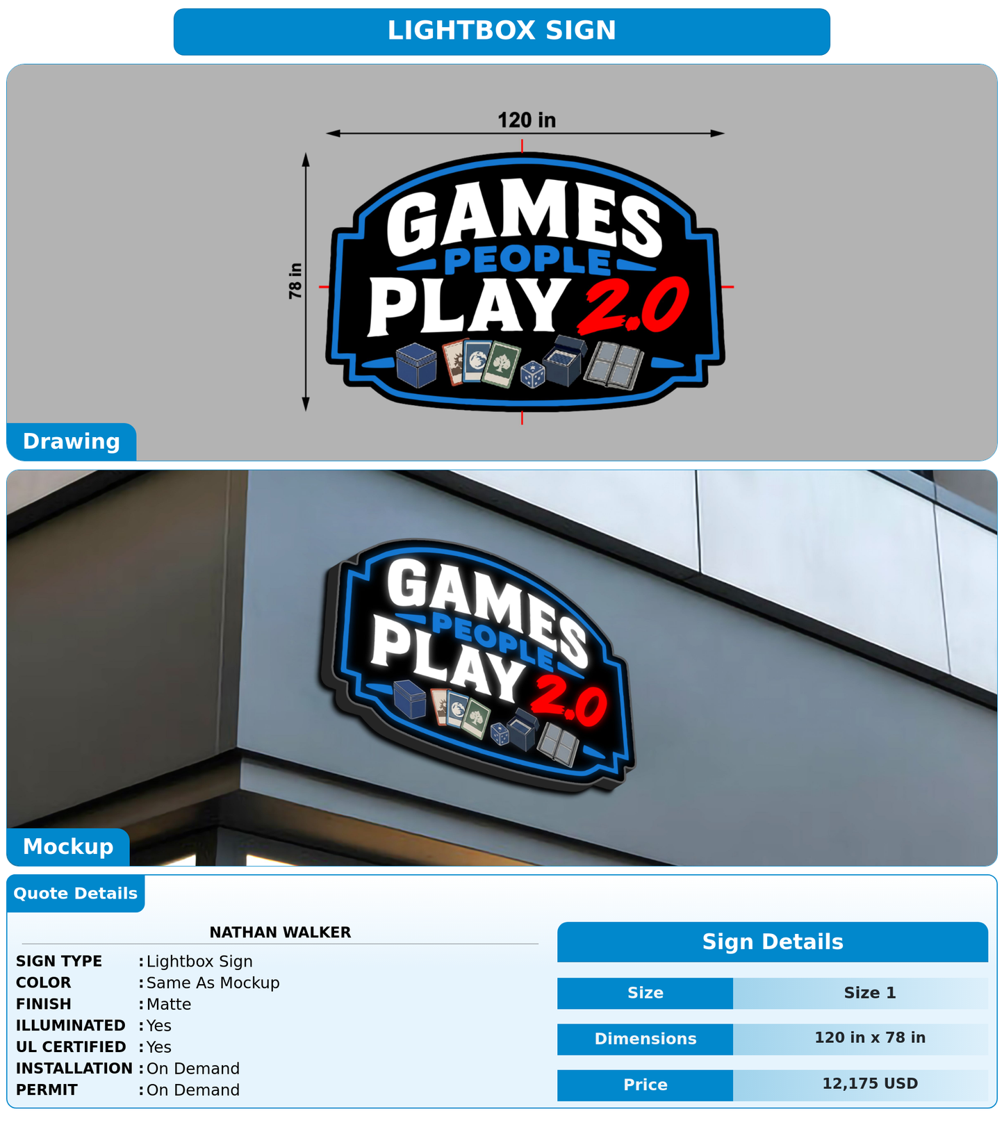 CUSTOM MOCKUP SIGN FOR Nathan Walker