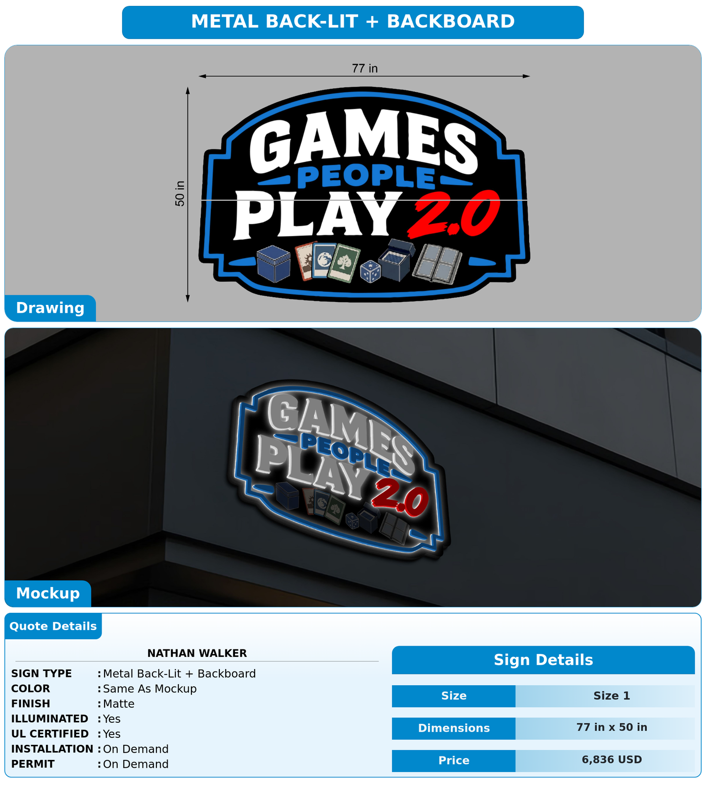 CUSTOM MOCKUP SIGN FOR Nathan Walker