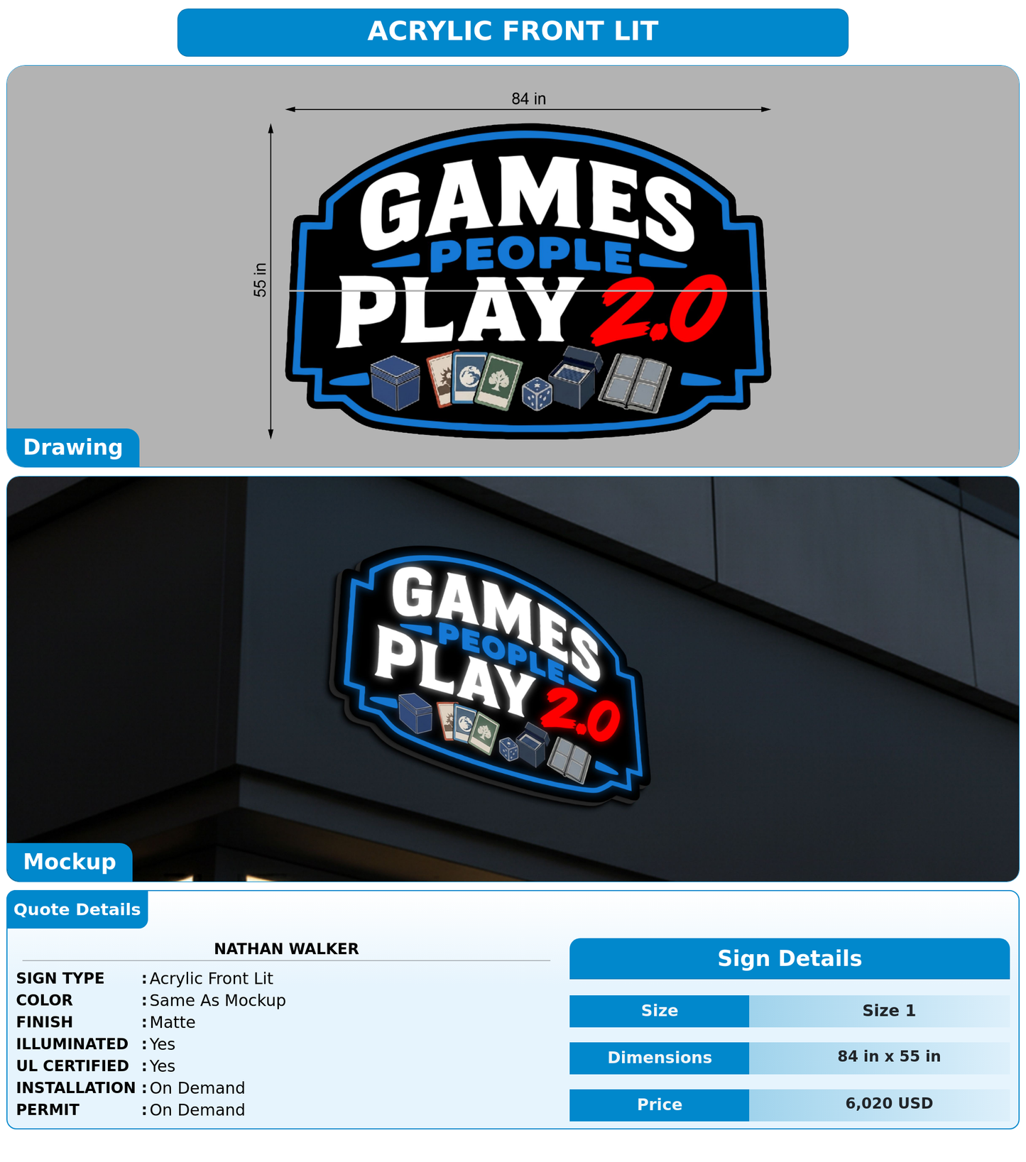 CUSTOM MOCKUP SIGN FOR Nathan Walker