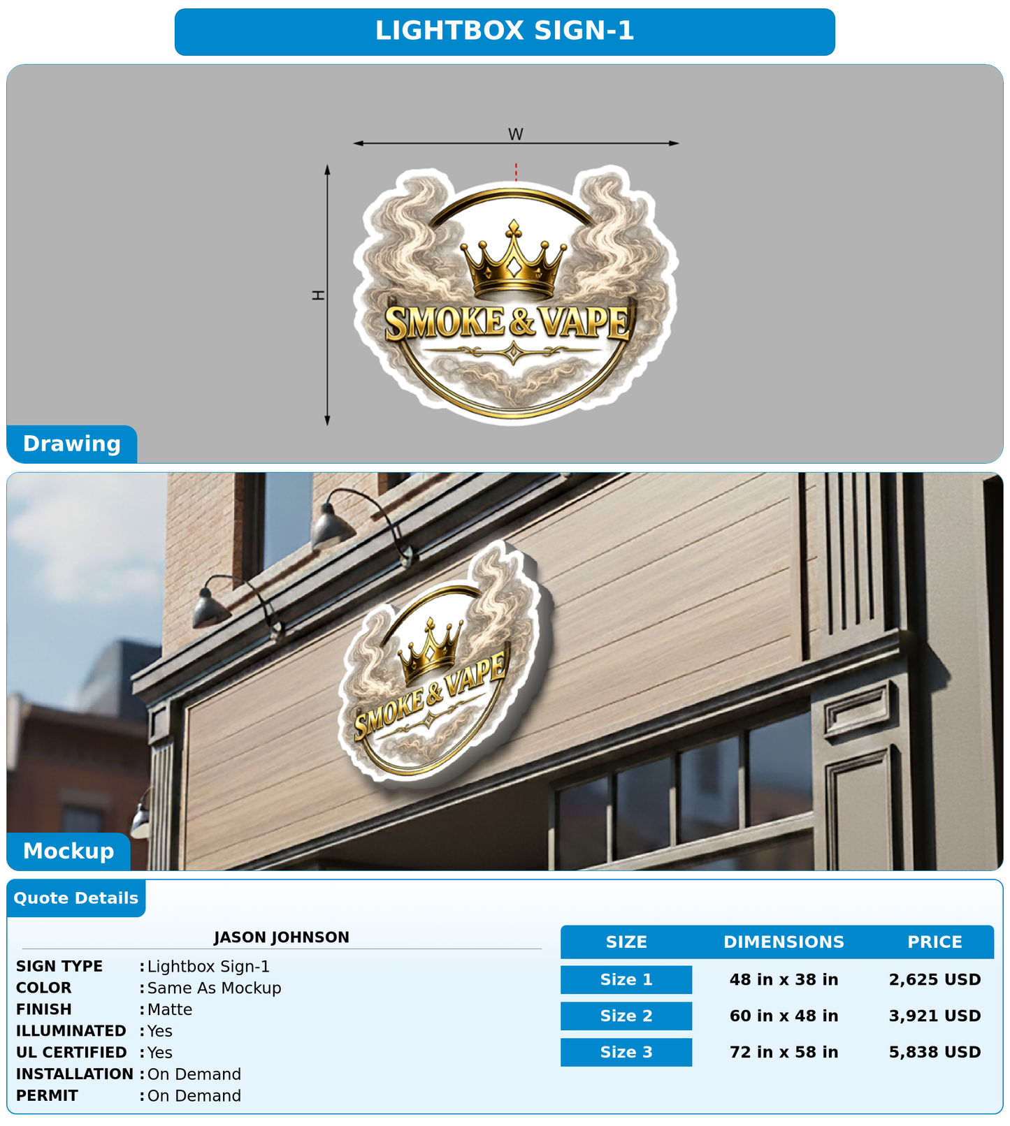 CUSTOM MOCKUP SIGN FOR jason johnson
