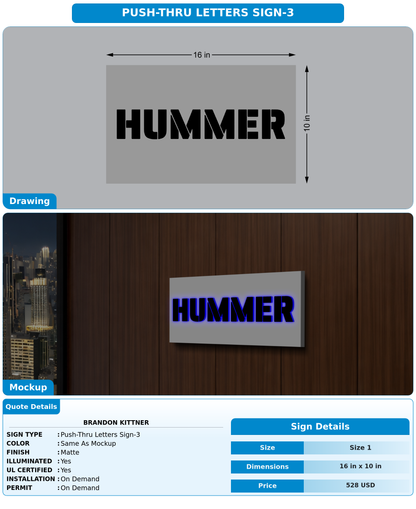 CUSTOM MOCKUP SIGN FOR Brandon Kittner