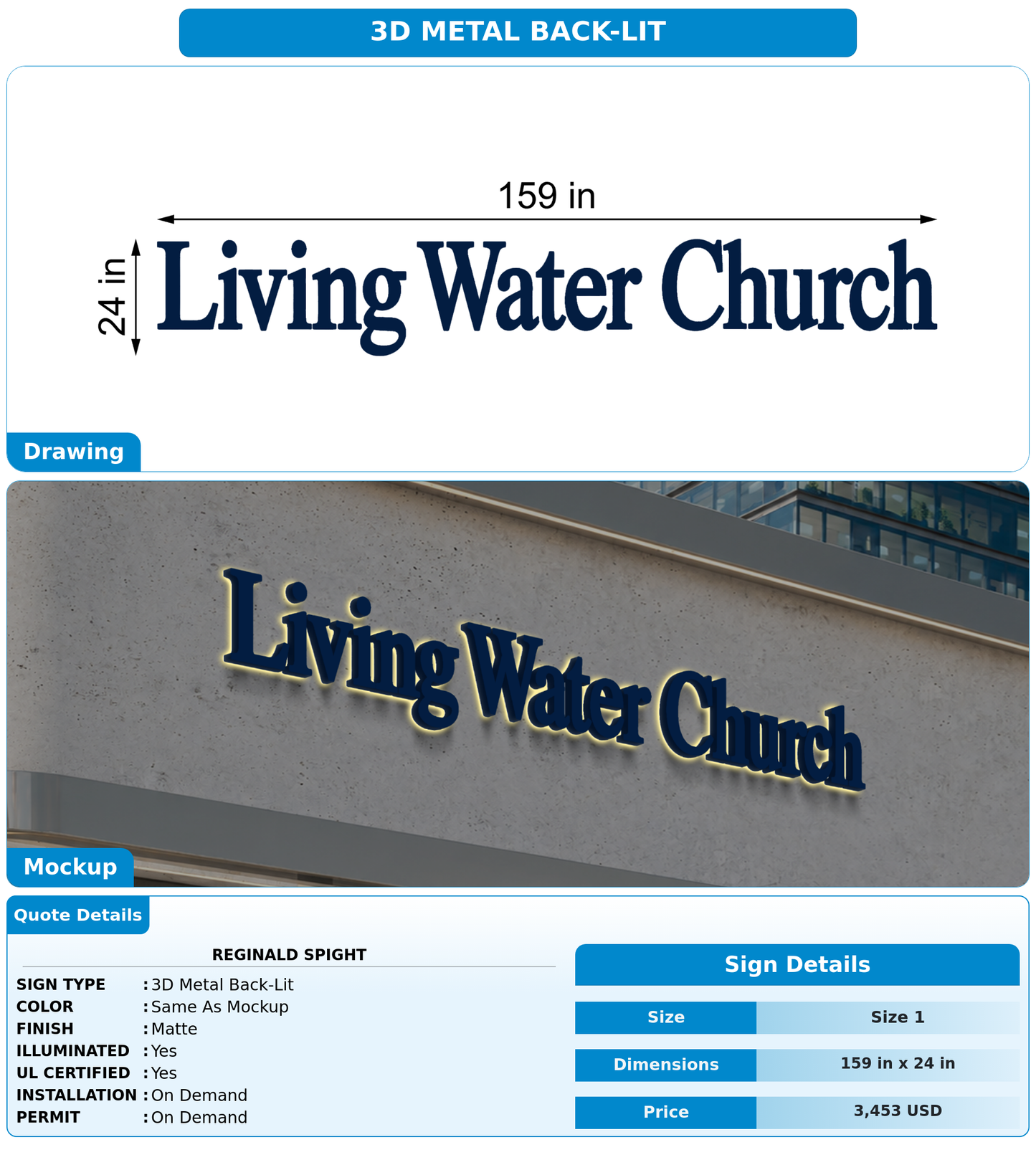 CUSTOM MOCKUP SIGN FOR Reginald Spight