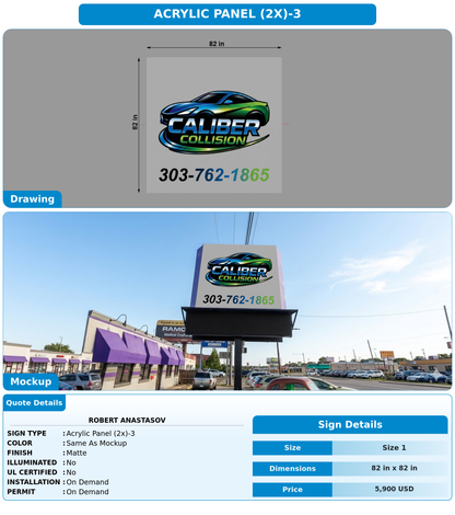 CUSTOM MOCKUP SIGN FOR Robert Anastasov