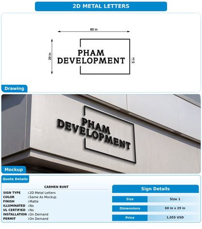 CUSTOM MOCKUP SIGN FOR Carmen Bunt