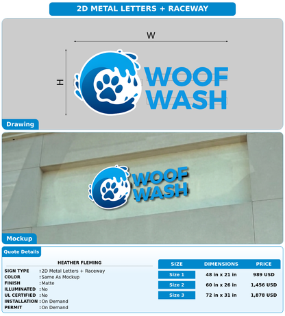 CUSTOM MOCKUP SIGN FOR Heather Fleming
