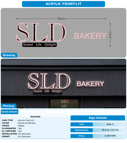 CUSTOM MOCKUP SIGN FOR Ruslana