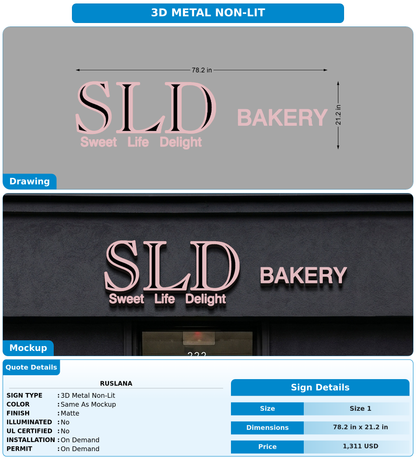 CUSTOM MOCKUP SIGN FOR Ruslana