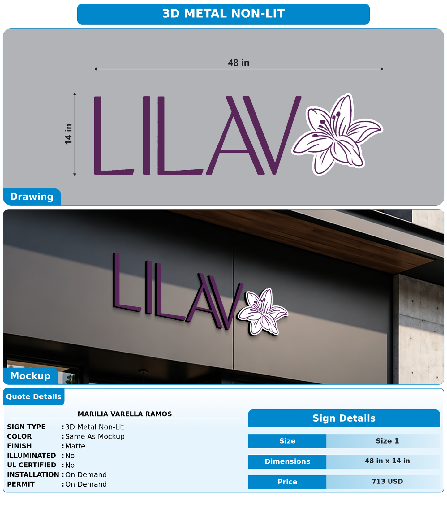 CUSTOM MOCKUP SIGN FOR Marilia Varella Ramos